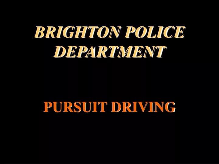 brighton police department