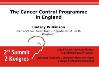The Cancer Control Programme in England