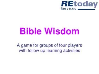 Bible Wisdom