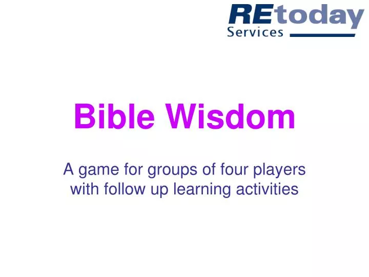 bible wisdom