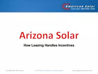 Arizona Solar: How Leasing Handles Incentives