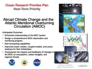 Ocean Research Priorities Plan Near-Term Priority