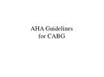 AHA Guidelines for CABG - slide 1