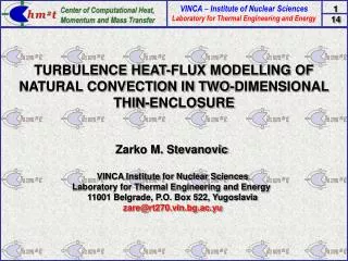 TURBULENCE HEAT-FLUX MODELLING OF NATURAL CONVECTION IN TWO-DIMENSIONAL THIN-ENCLOSURE