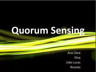 quorum sensing