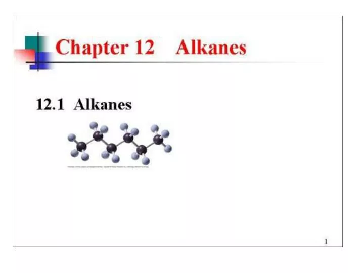 alkanes