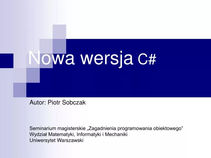 nowa wersja c