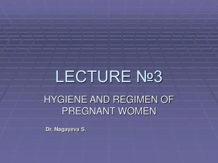 lecture 3