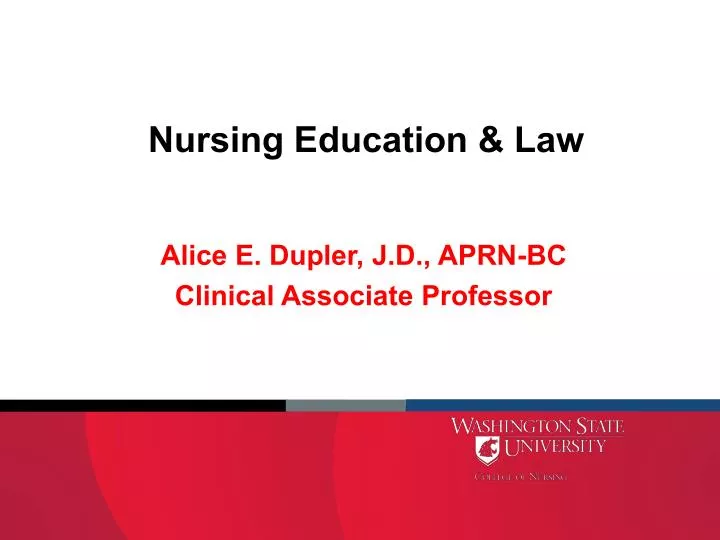 nursing education law