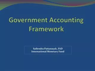 Government Accounting Framework