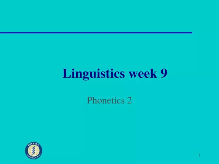 linguistics week 9
