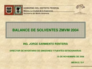 BALANCE DE SOLVENTES ZMVM 2004