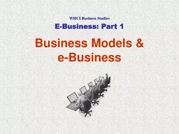 business models e business