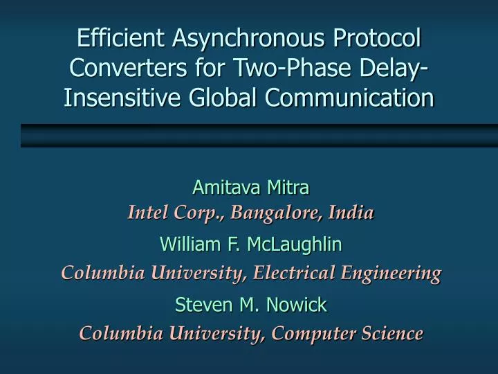 efficient asynchronous protocol converters for two phase delay insensitive global communication