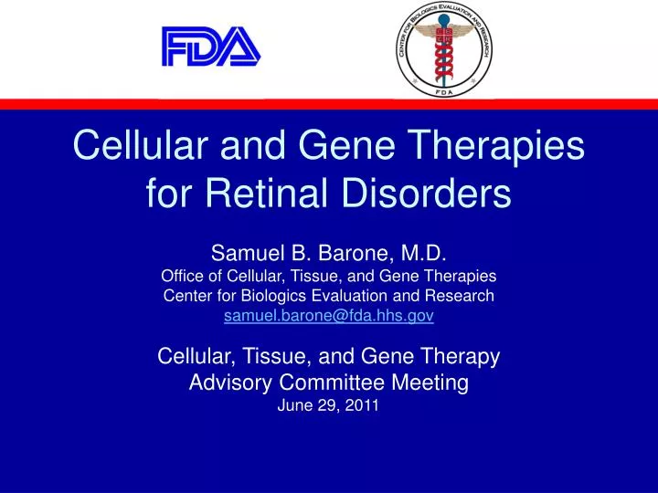 cellular and gene therapies for retinal disorders