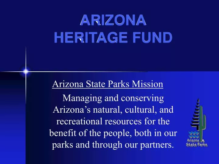 arizona heritage fund