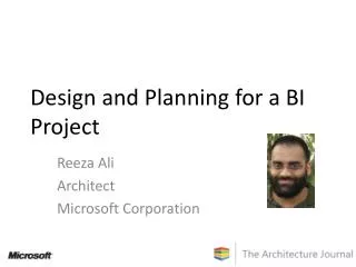 Design and Planning for a BI Project