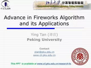 Advance in Fireworks Algorithm and its Applications