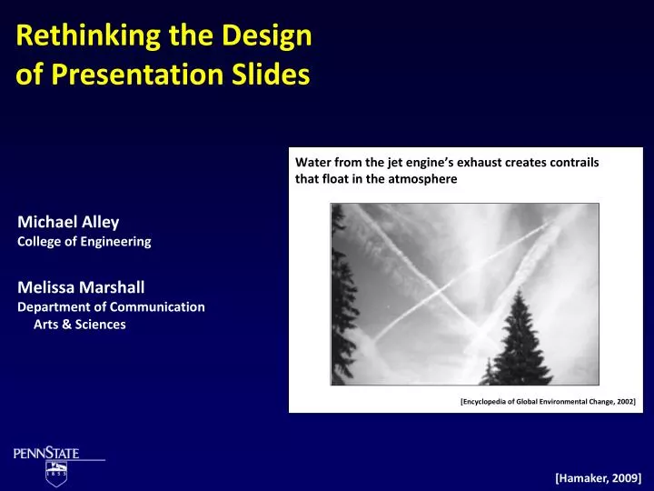 rethinking the design of presentation slides