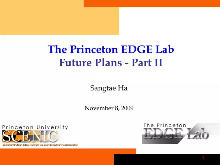 the princeton edge lab future plans part ii