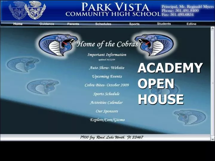 academy open house