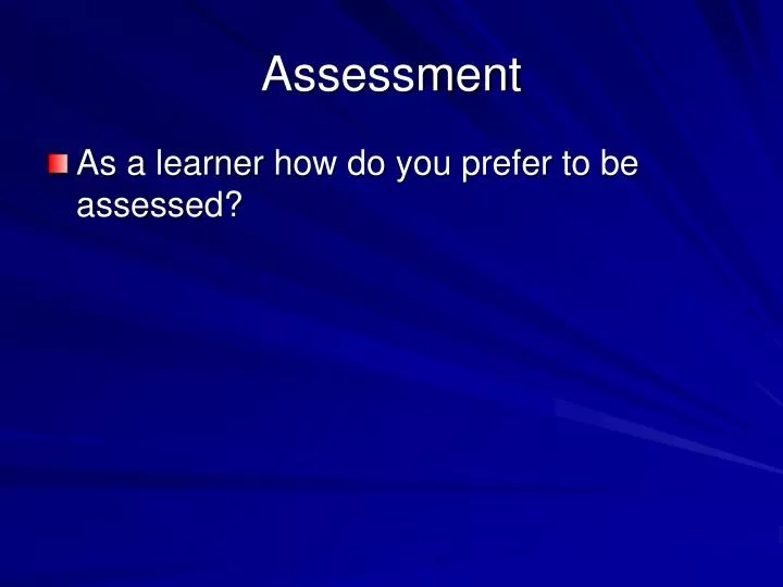 assessment
