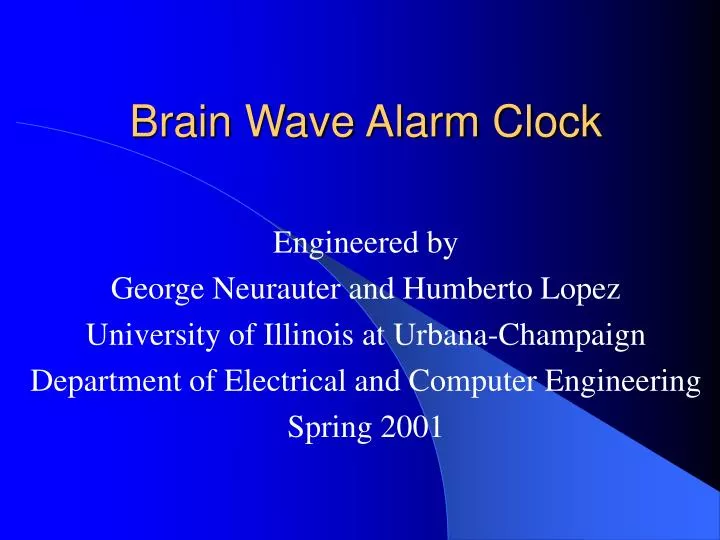 brain wave alarm clock