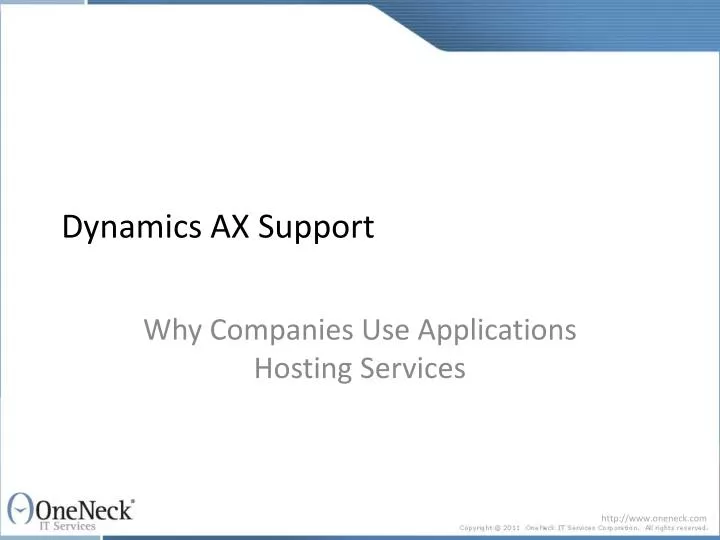 dynamics ax support