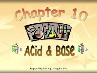 Acid &amp; Base