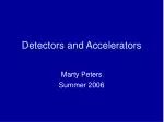 Detectors and Accelerators - slide 1