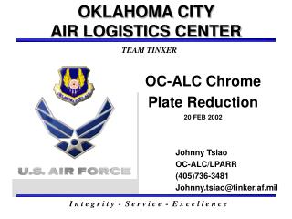 OC-ALC Chrome Plate Reduction 20 FEB 2002