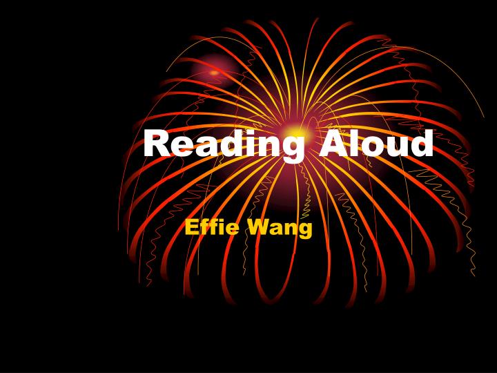 reading aloud