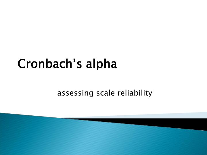 cronbach s alpha