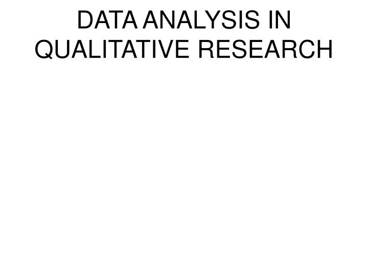 data analysis in qualitative research
