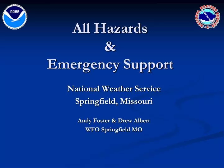 all hazards emergency support