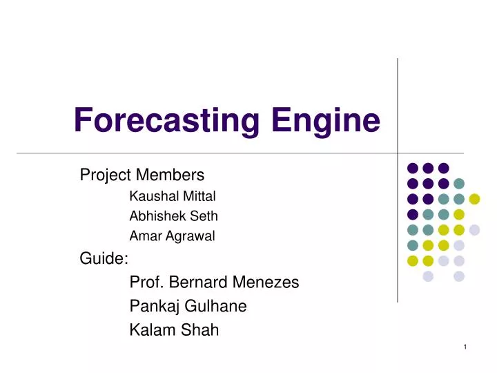 forecasting engine