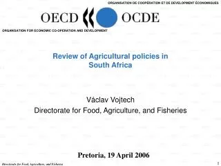 Review of Agricultural policies in South Africa