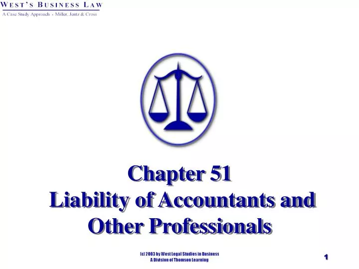 chapter 51 liability of accountants and other professionals
