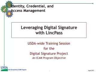 Leveraging Digital Signature with LincPass
