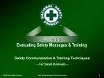Module 5 Evaluating Safety Messages &amp; Training - slide 1