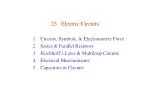 25. Electric Circuits - slide 1