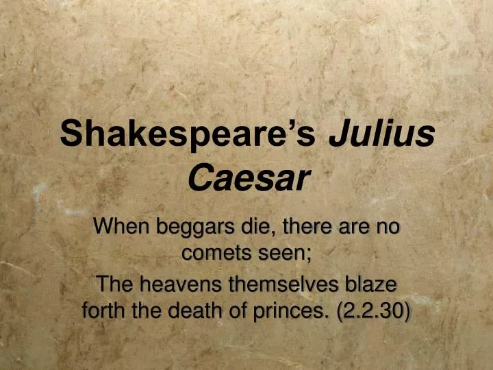 shakespeare s julius caesar