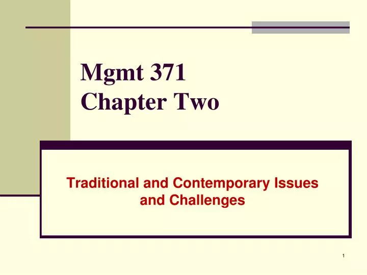 mgmt 371 chapter two