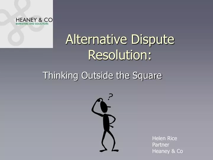 alternative dispute resolution