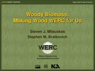 Woody Biomass: Making Wood WERC for Us