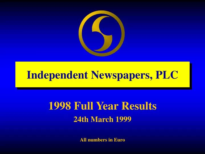 independent newspapers plc
