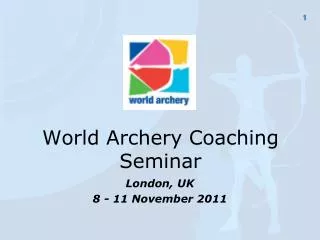 London, UK 8 - 11 November 2011