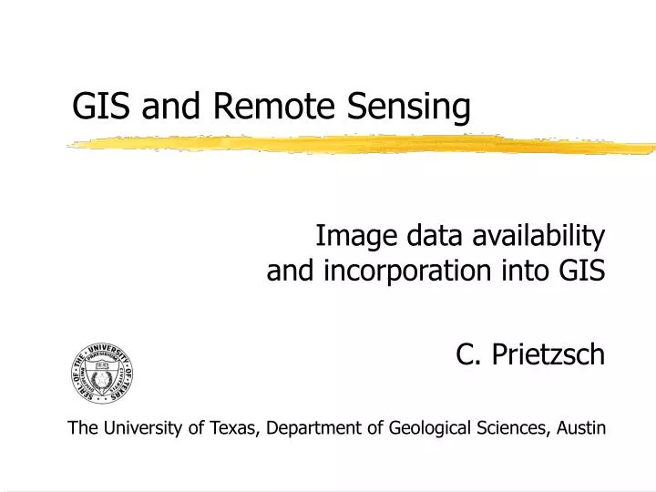gis and remote sensing