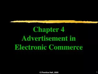Chapter 4 Advertisement in Electronic Commerce