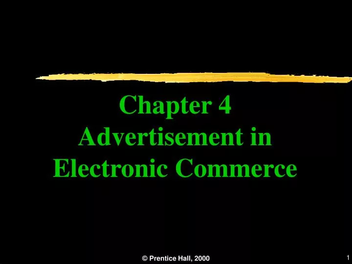 chapter 4 advertisement in electronic commerce